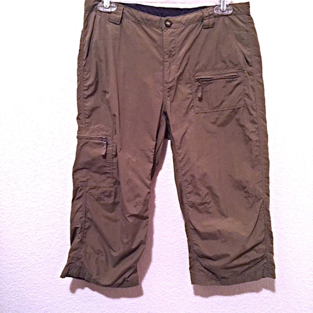 The North Face Olive Capris with Cargo Pockets